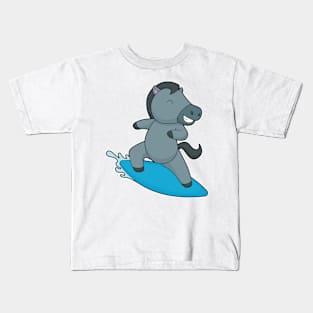 Horse Surfer Water sports Kids T-Shirt